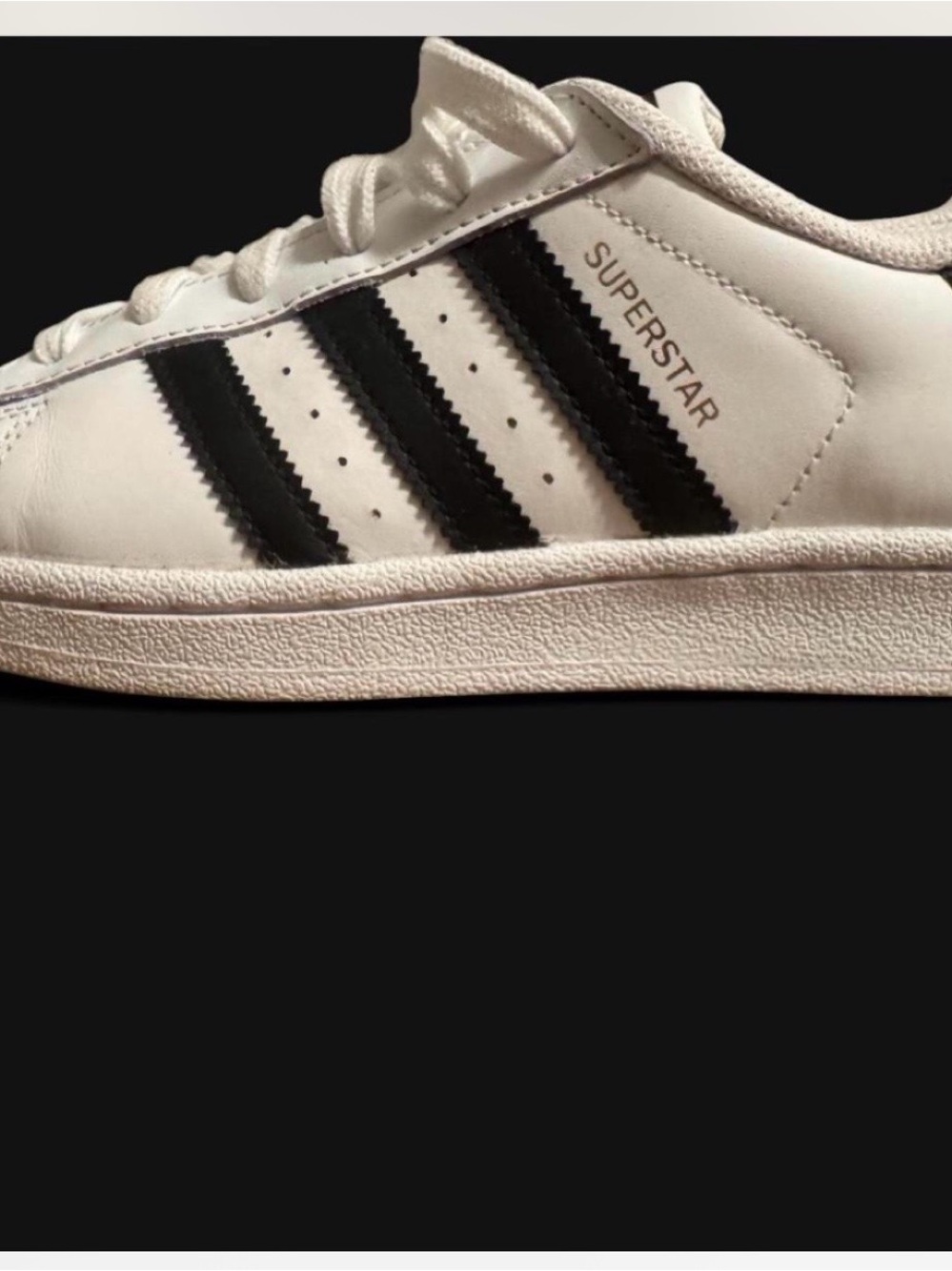 adidas Superstar Men's Sneaker - White with Black Stripes